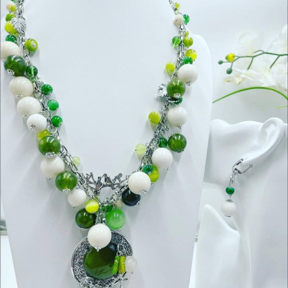 Jewelry Set “Spring Day”. Handmade.